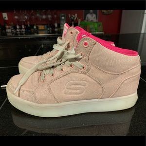 Sketchers Girls Energy Lights High Top Sneakers